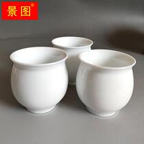 Customised defied ceramic tea tea tea cup double-decker cup anti-scalding thermal insulation ceramic cup Large number of tea drinking cup owners 100ml