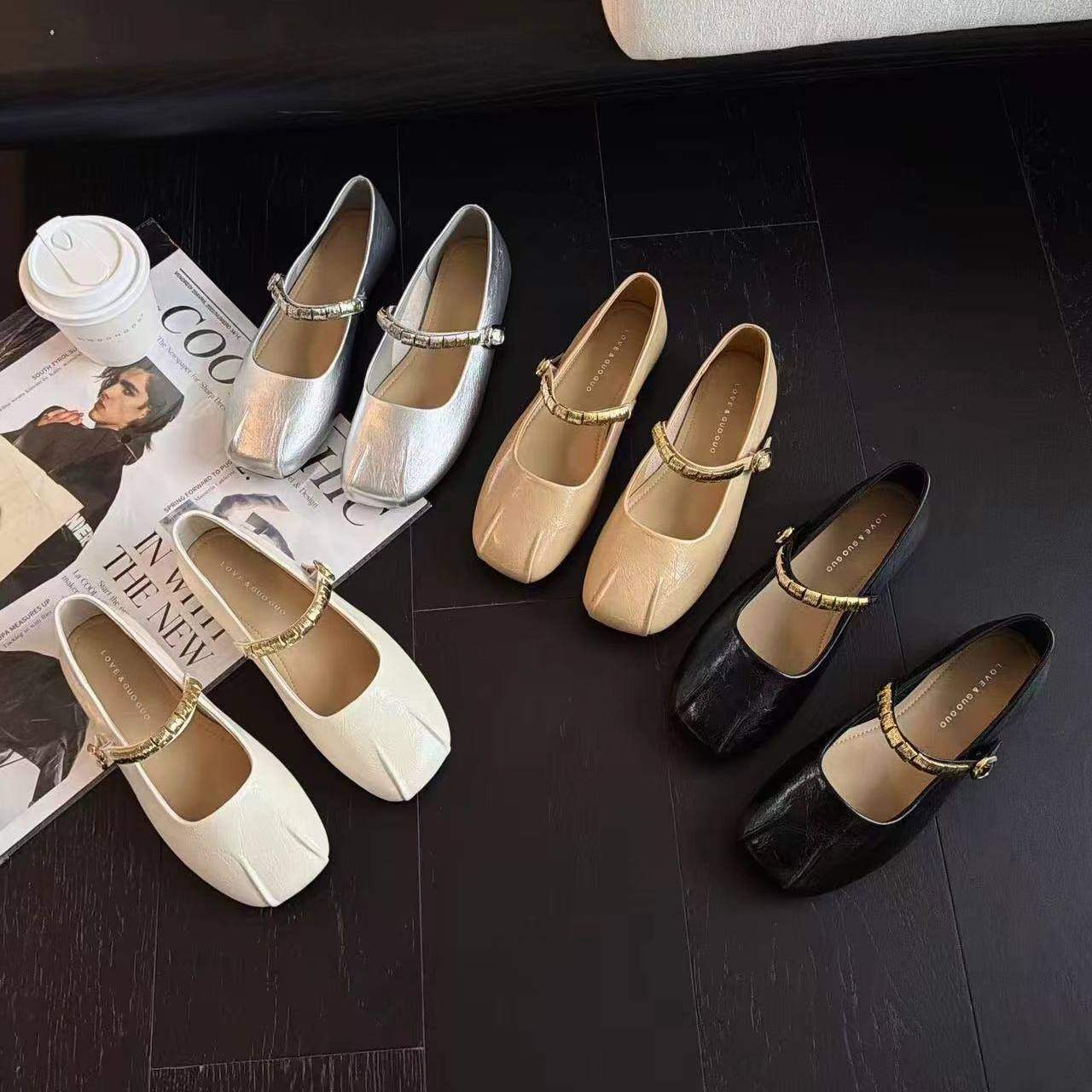 c女鞋单鞋26新款时装单鞋平底鞋玛丽珍女鞋方头单鞋时尚百搭舒适,淘宝优惠券,粉丝福利购,淘宝优惠卷