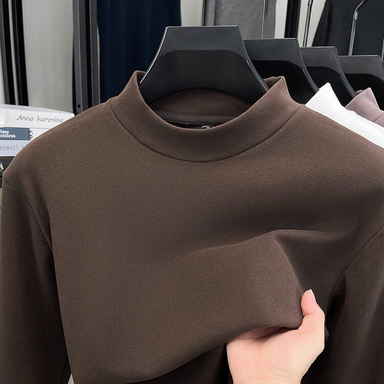 Classic car double-sided German velvet long-sleeved T-shirt for men