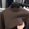 Classic car double-sided German velvet long-sleeved T-shirt for men