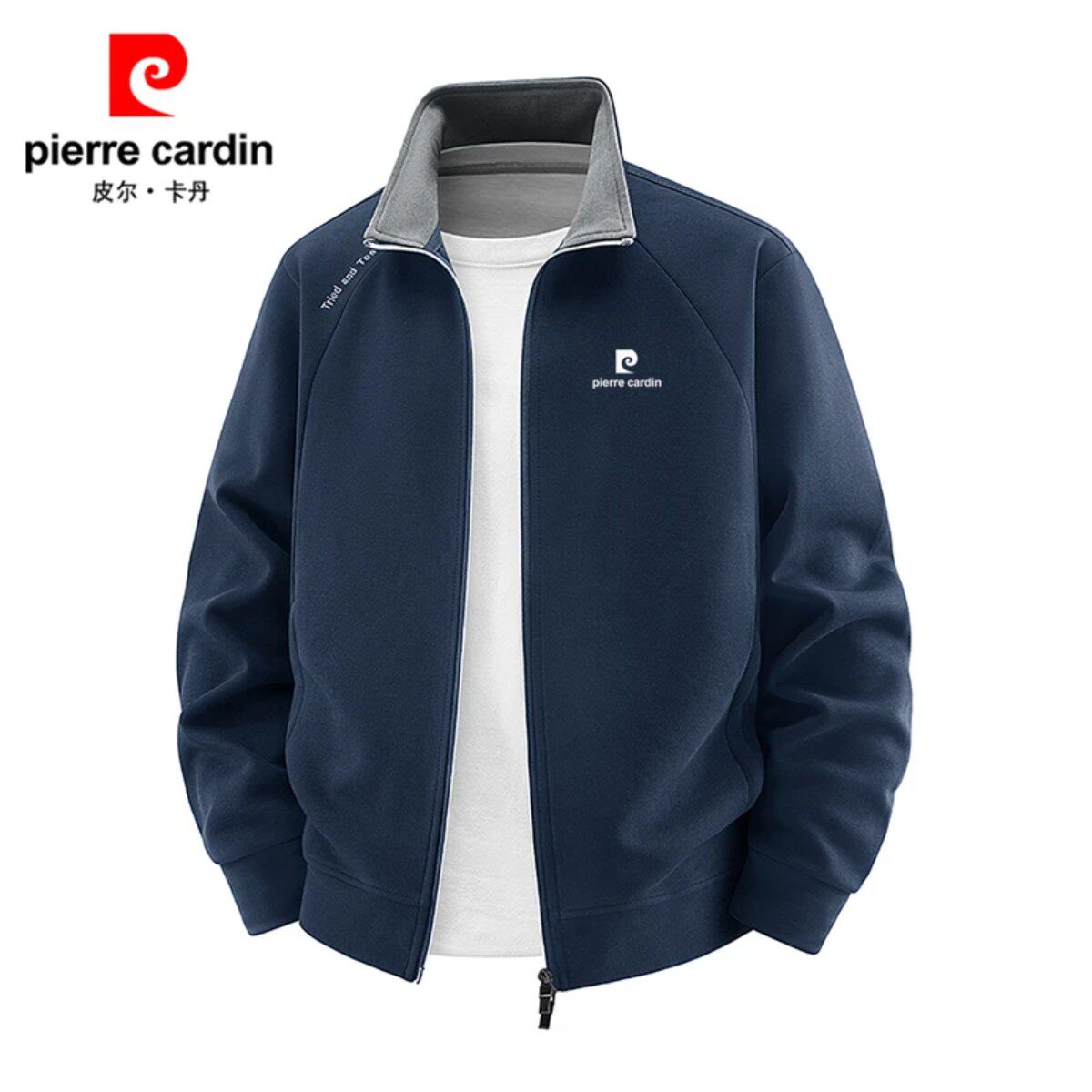 Pierre Cardin cardigan sweatshirt men's coat autumn
