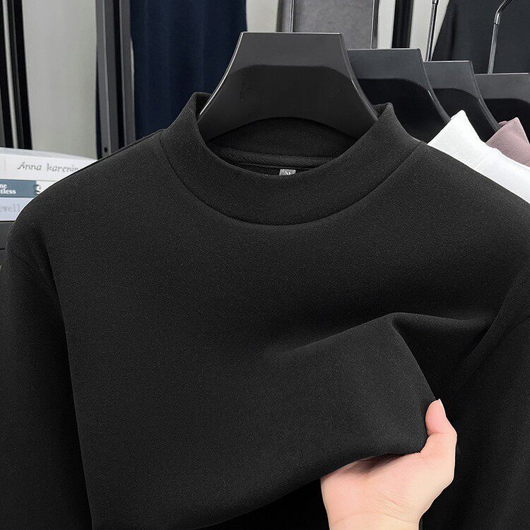 Classic car double-sided German velvet long-sleeved T-shirt for men
