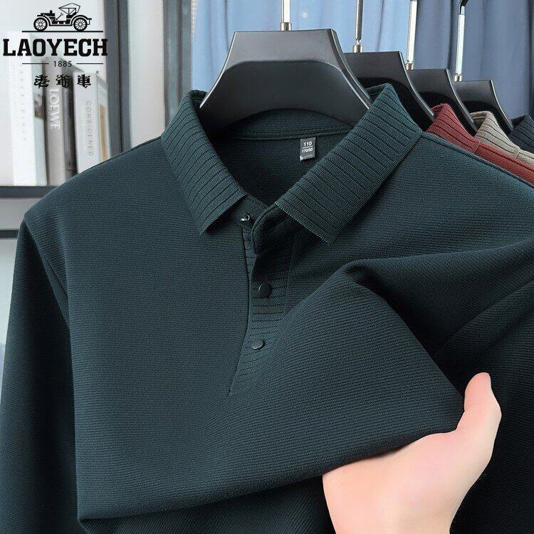 Classic car autumn new long sleeve polo