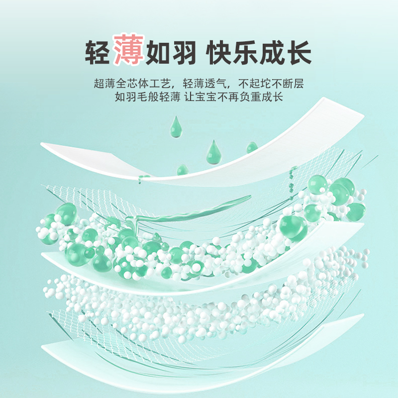 优酷熊婴儿拉拉裤XXL超薄透气干爽学步裤L男女宝宝尿不湿纸尿裤XL