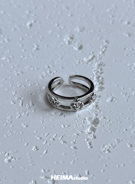 原创船锚系列重工纯银尾戒男女冷淡风小拇指小指戒指小众高级感