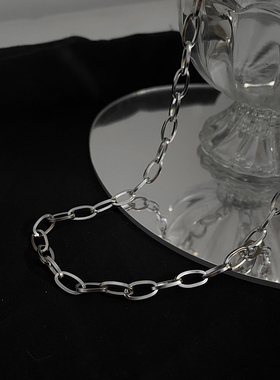 基础款钛钢项链土酷链子嘻哈简约