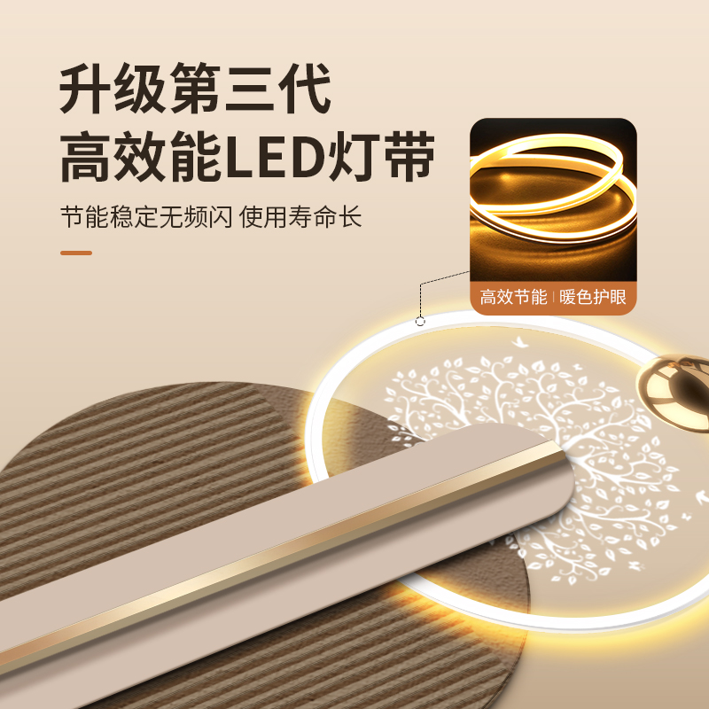 现代轻奢入户玄关装饰画走廊过道壁灯画客厅高级感带led发光挂画