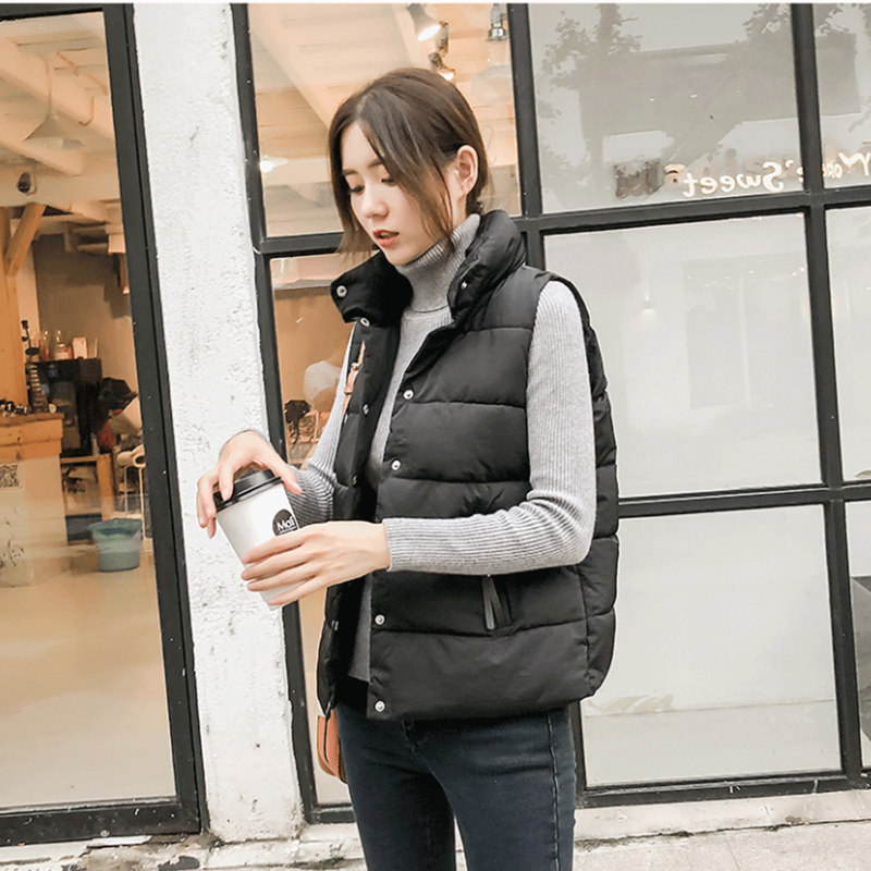 羽绒女背心短款2020秋冬季棉马甲 柒妖玖马夹