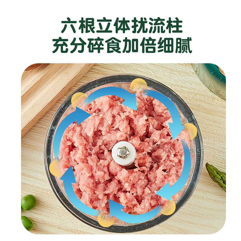 荣事达辅食机婴儿宝宝辅食工具小型电动家用料理搅拌多功能绞肉机 - 图1