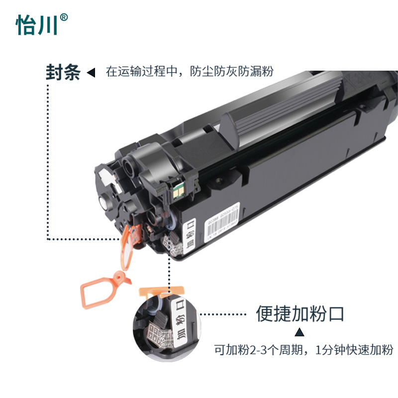 【原装品质】适用惠普M126a硒鼓m126nw易加粉墨盒Laserjet Pro mfp m126nw黑白激光打印机墨粉粉盒388a碳粉盒 - 图2