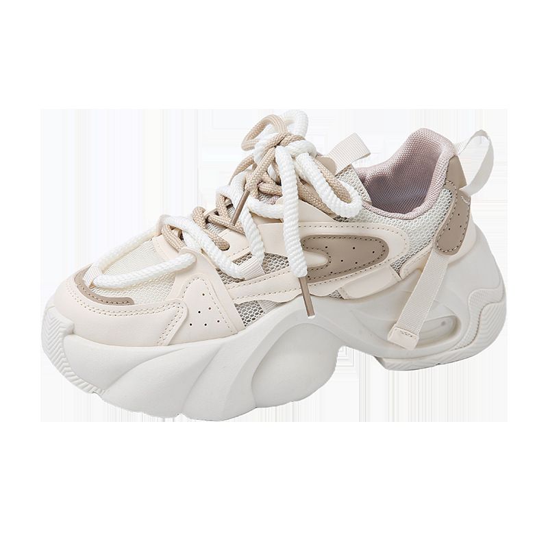 2025夏季新款韩版透气飞织女鞋ins潮学生跑步运动鞋休闲鞋 YB2807 - 图3