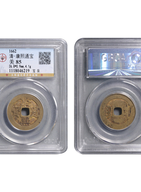 真品清代康熙通宝宝泉宝源满汉东宁昌铜钱古币一物一图鉴定评级币