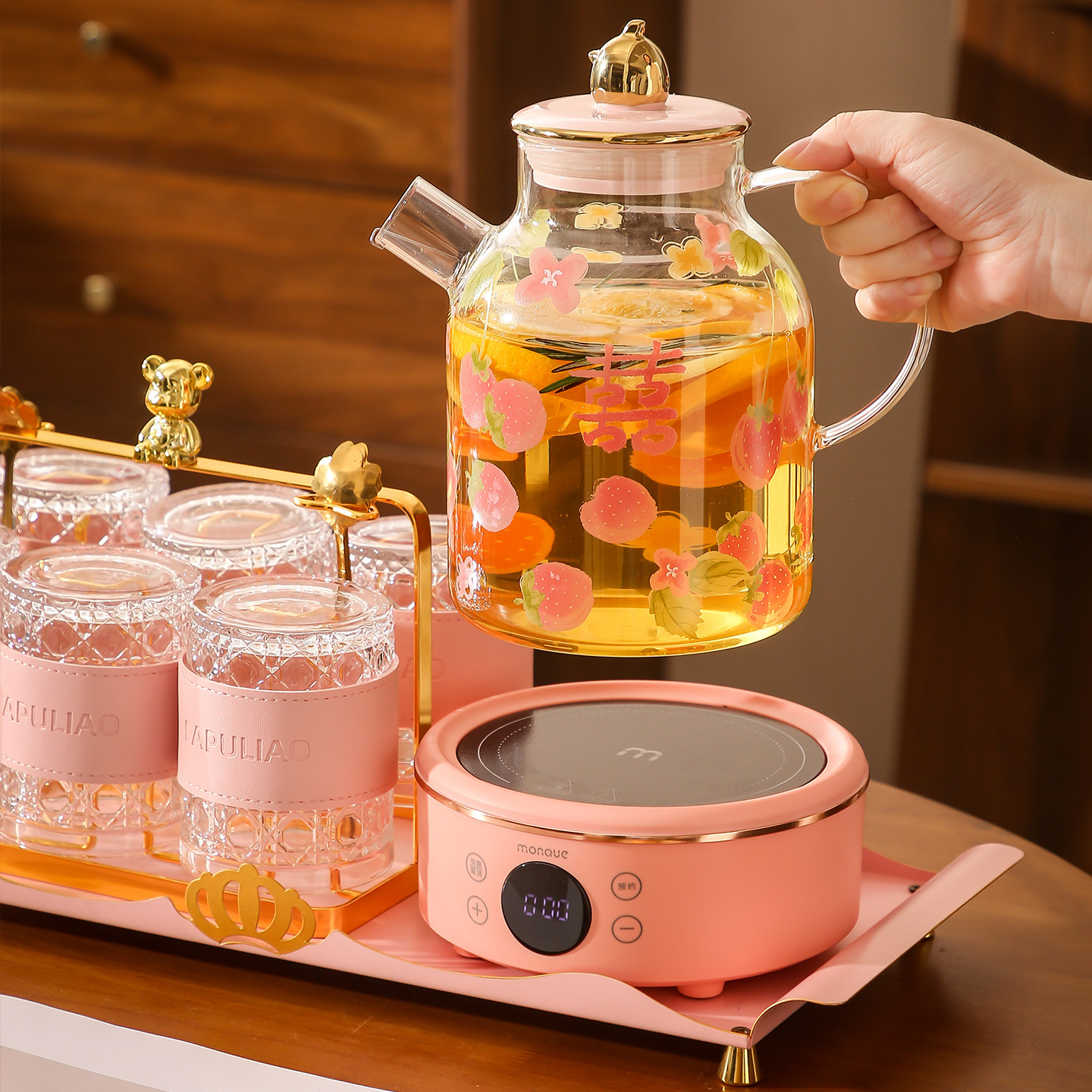 新婚礼物送闺蜜新人新娘有意义高级实用大气杯子结婚茶具套装陪嫁