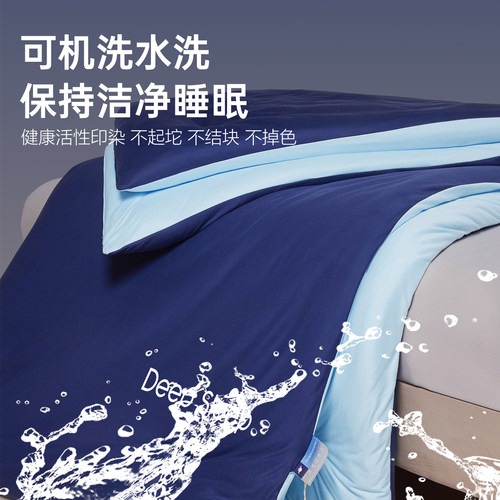 深睡星球控温针织棉空调被四季通用可机洗被子夏凉被家用双人被芯 - 图3