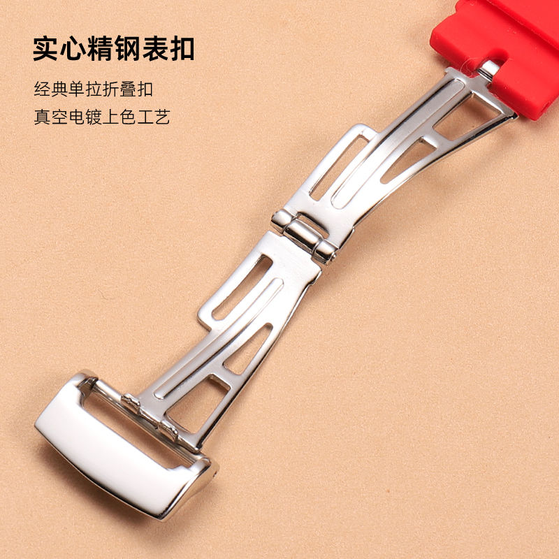 适用AP爱彼皇家橡树硅胶手表带15400 15500 26331橡胶表链男26mm - 图3