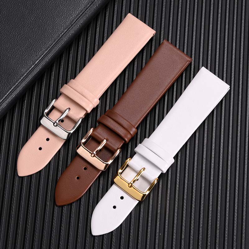 柔软真皮天梭ck卡西欧天王手表链 inwincom配件