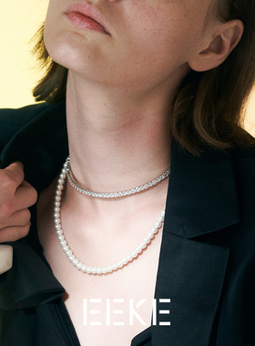 INS弹力项圈豆豆同款珍珠