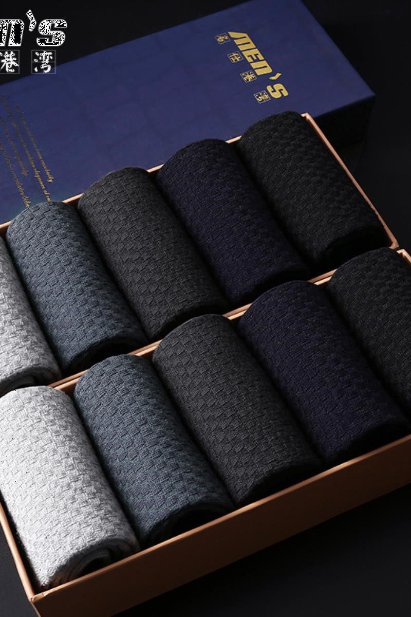 男士春夏款竹纤维中筒四季吸汗棉袜 亲杨短袜/打底袜/丝袜/美腿袜