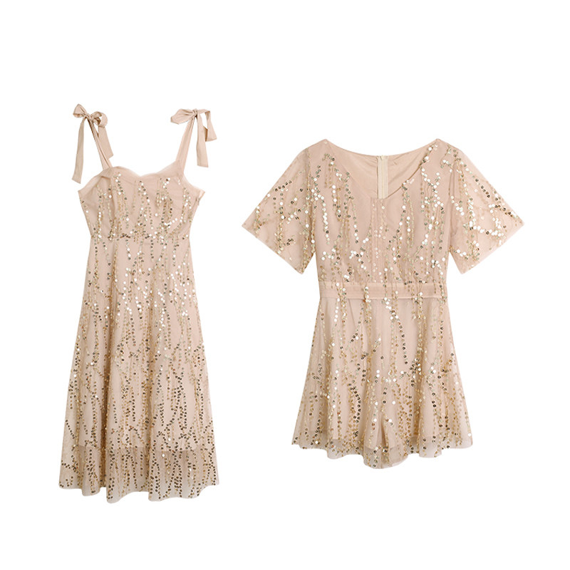 2020新款夏闪闪bling 亲杨连衣裙