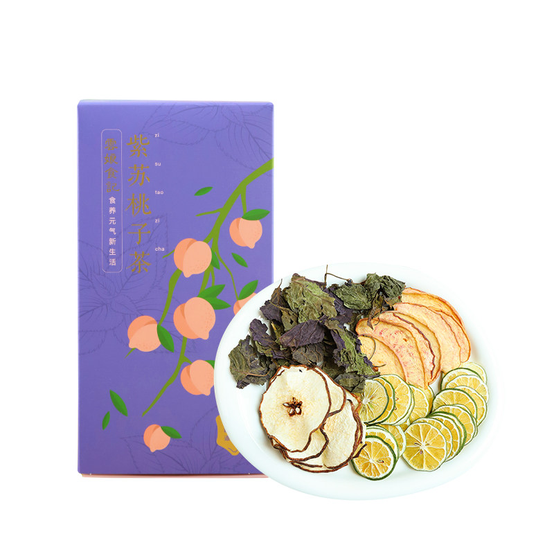云娘食记 紫苏桃子茶 水果茶包蜜桃雪梨青柠檬配料泡水喝茶饮袋装,淘宝优惠券,粉丝福利购,淘宝优惠卷
