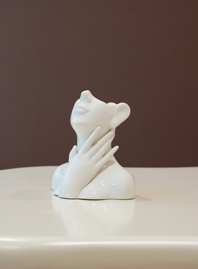 创意陶瓷花瓶高级感装饰摆件