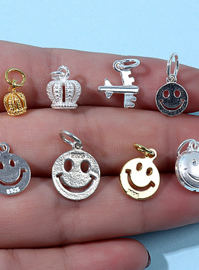 diy纯银飞机手链挂件吊坠