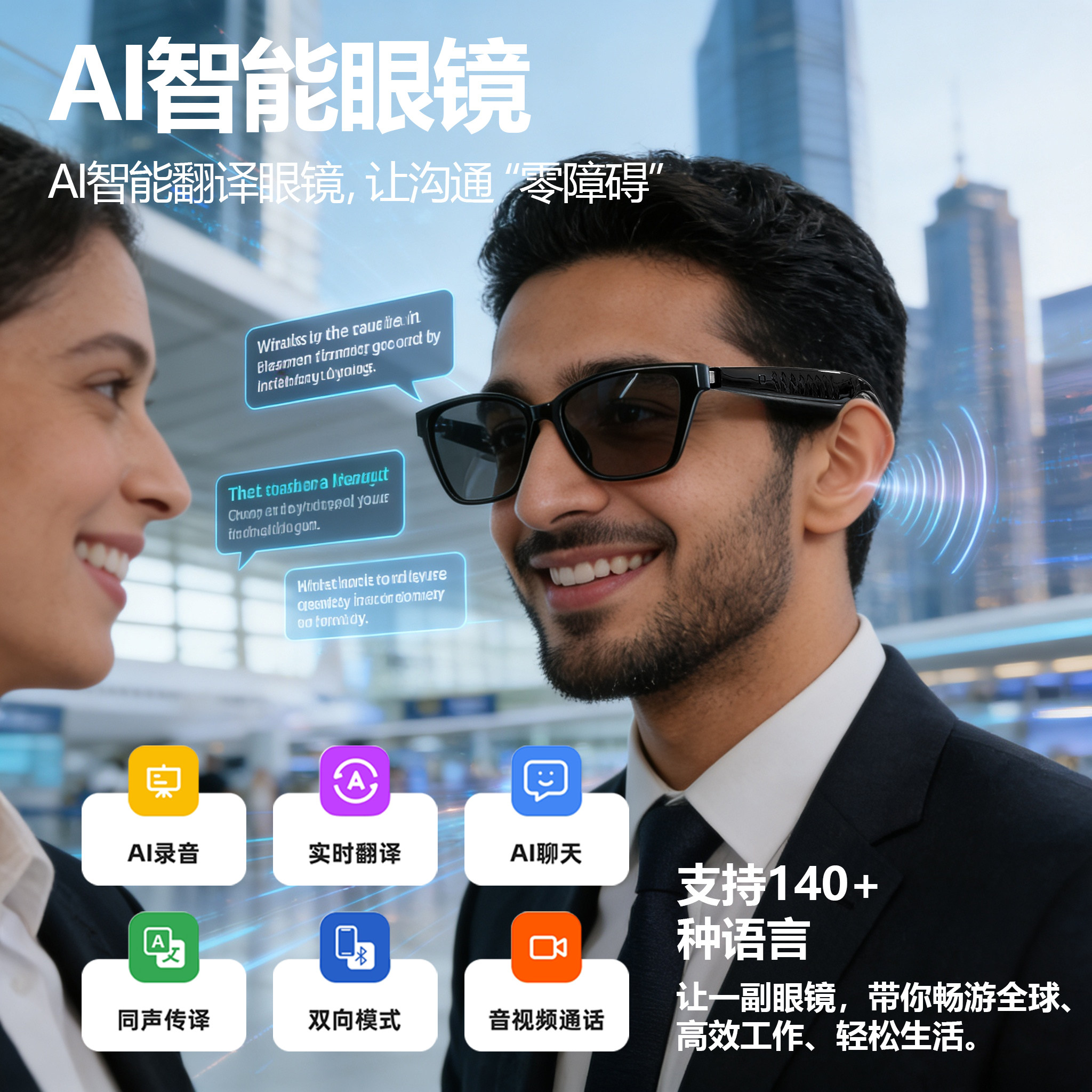 智能蓝牙音乐眼镜开放式音频遥控拍照蓝牙眼镜防蓝光听歌翻译高端商务墨镜驾车通话免提防晒防紫外线太阳镜,淘宝优惠券,粉丝福利购,淘宝优惠卷