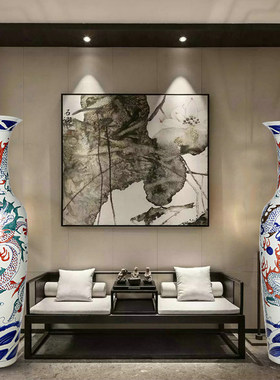 景德镇雕刻装饰品开业落地大花瓶