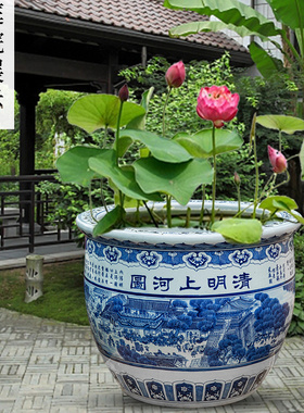 景德镇仿古风清明上河图陶瓷器