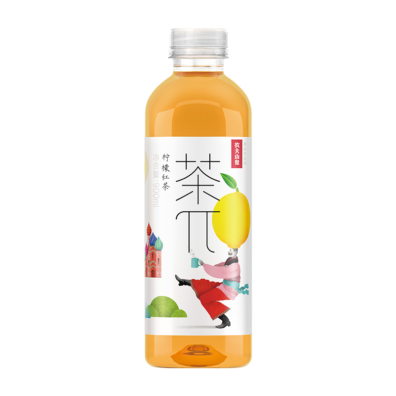 农夫山泉茶派茶兀整箱900ml*12大瓶饮料蜜桃乌龙柠檬红茶西柚绿茶 - 图2