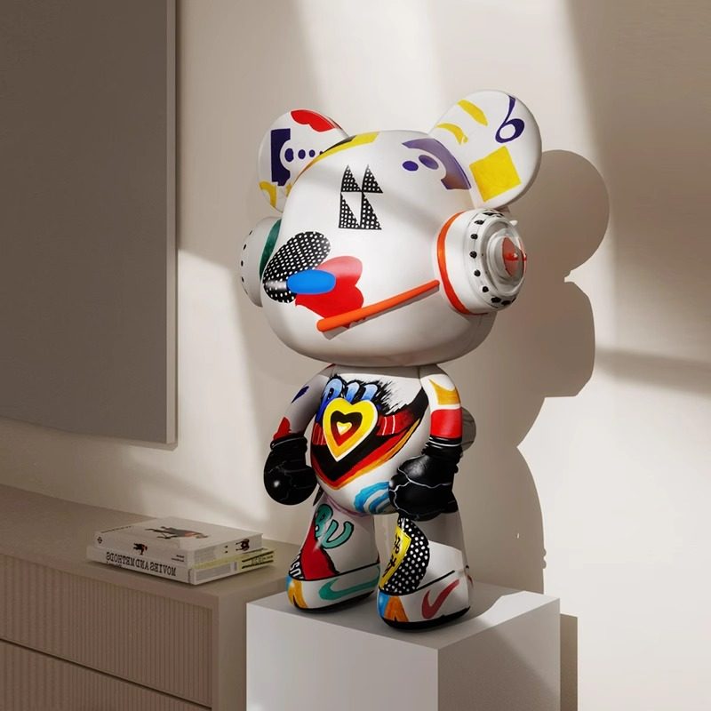 【官方正品】叮咚熊桌面摆件招财猫客厅玄关电视柜送礼手办暴力熊,淘宝优惠券,粉丝福利购,淘宝优惠卷