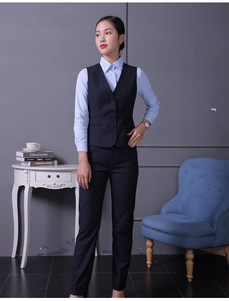 邮储工作服女外套西服藏青色春秋制服套装大码邮政储蓄银行行服