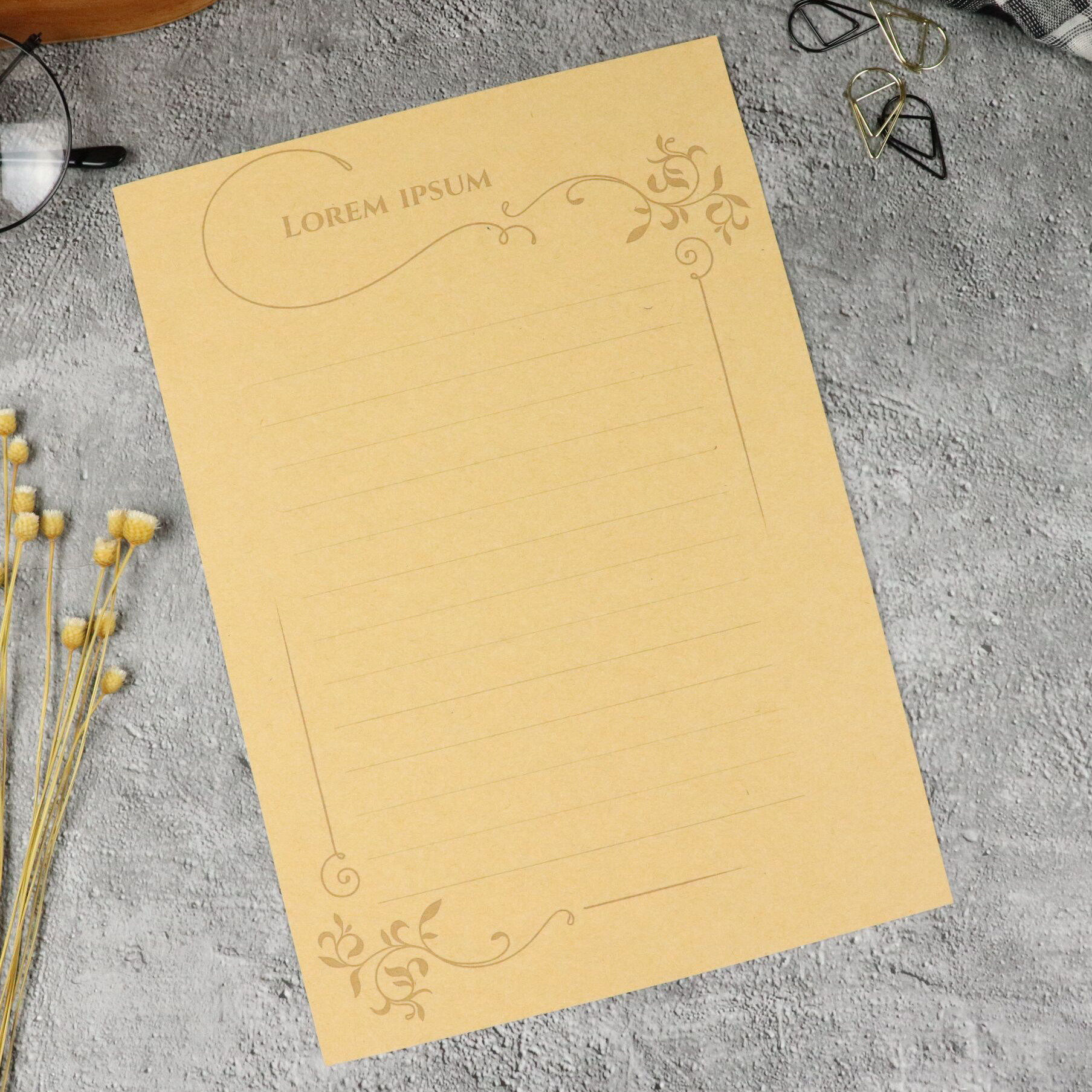 浪漫欧式牛皮纸复古风情书a5表白告白信笺b5信纸简约文艺包邮 7款