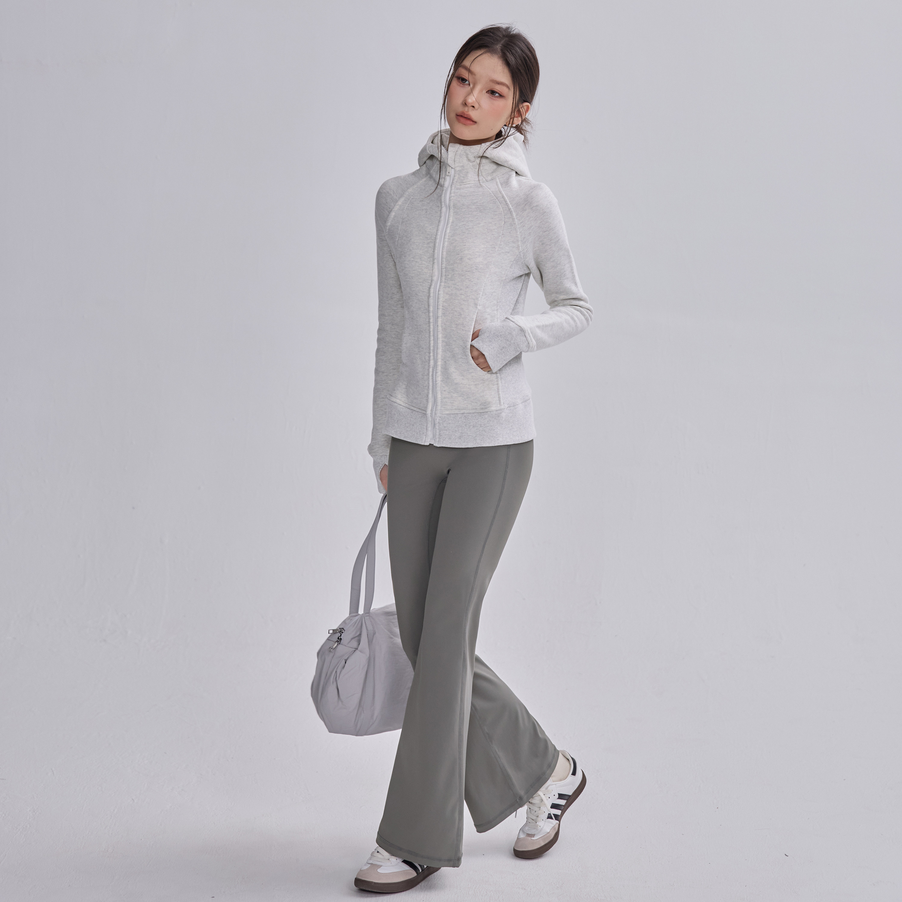 加绒瑜伽服外套女加厚连帽运动普拉提开衫跑步训练健身长袖上衣冬,淘宝优惠券,粉丝福利购,淘宝优惠卷