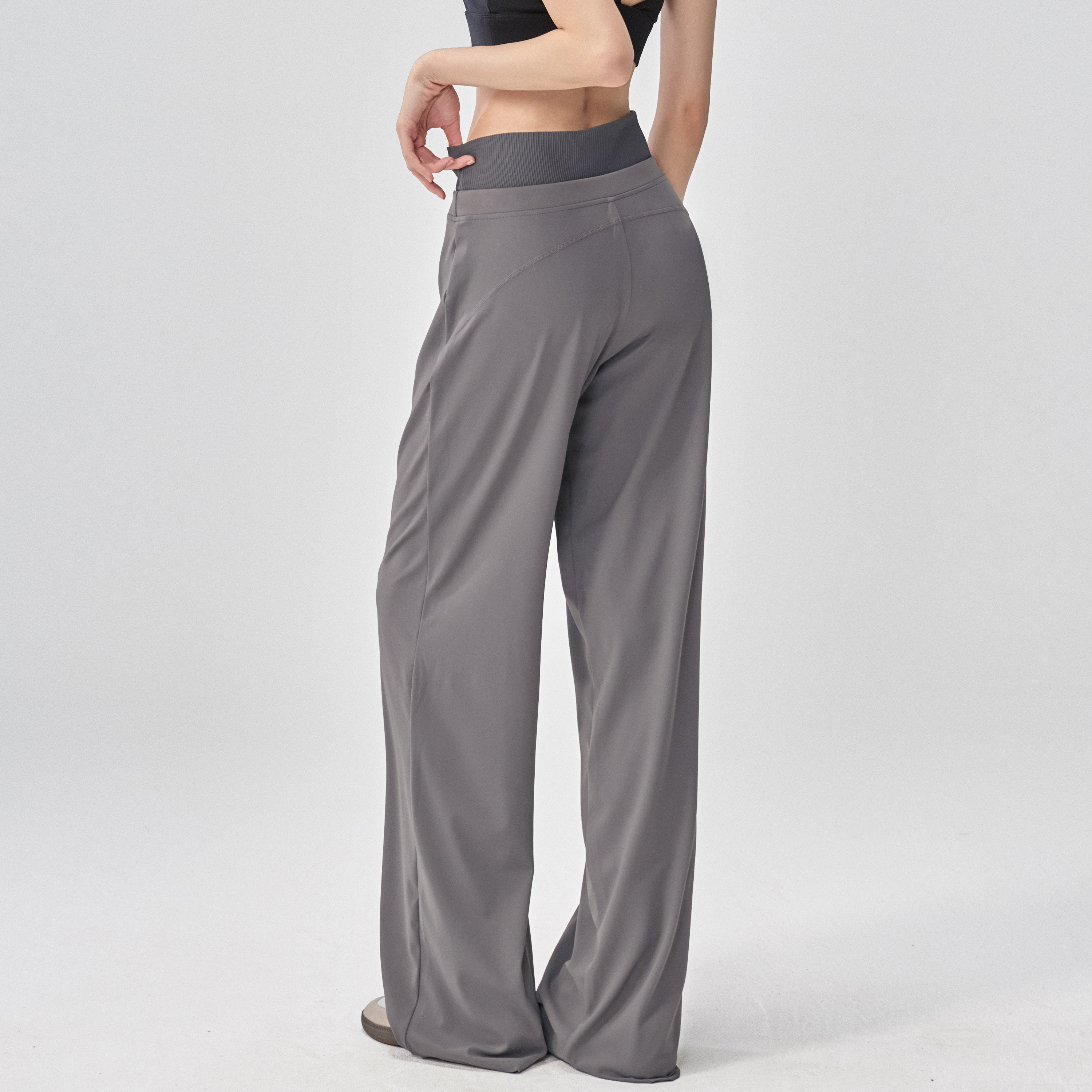 秋季瑜伽长裤女普拉提训练宽松直筒健身裤速干运动阔腿裤,淘宝优惠券,粉丝福利购,淘宝优惠卷