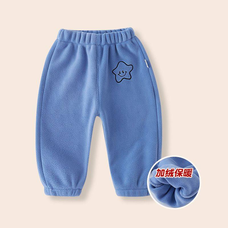 儿童冬季加绒休闲裤男童女童卫裤婴儿保暖加厚裤子宝宝摇粒绒春秋,淘宝优惠券,粉丝福利购,淘宝优惠卷