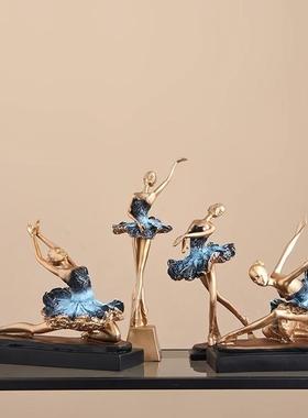 现代轻奢工艺品芭蕾舞者摆件玄关客厅电视柜酒柜软装摆设家居饰品
