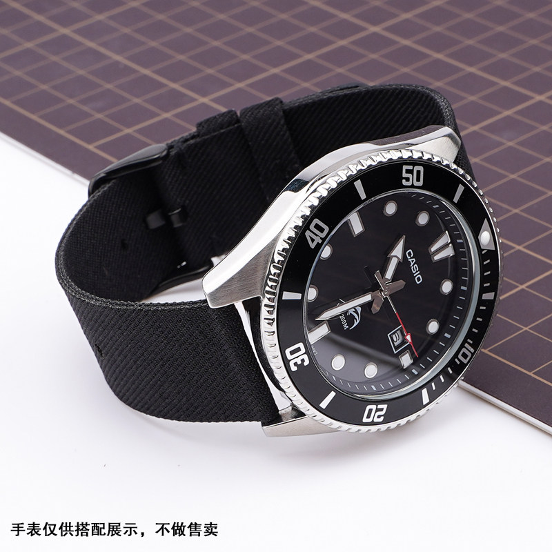 代用iwatch华为dw卡西欧nato表链 沐时配件