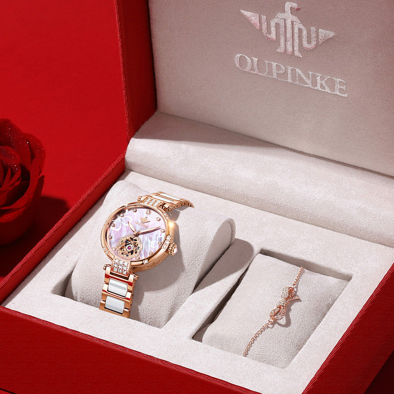 2020新款正品瑞士名牌进口机械表 欧品客隆坤国产腕表