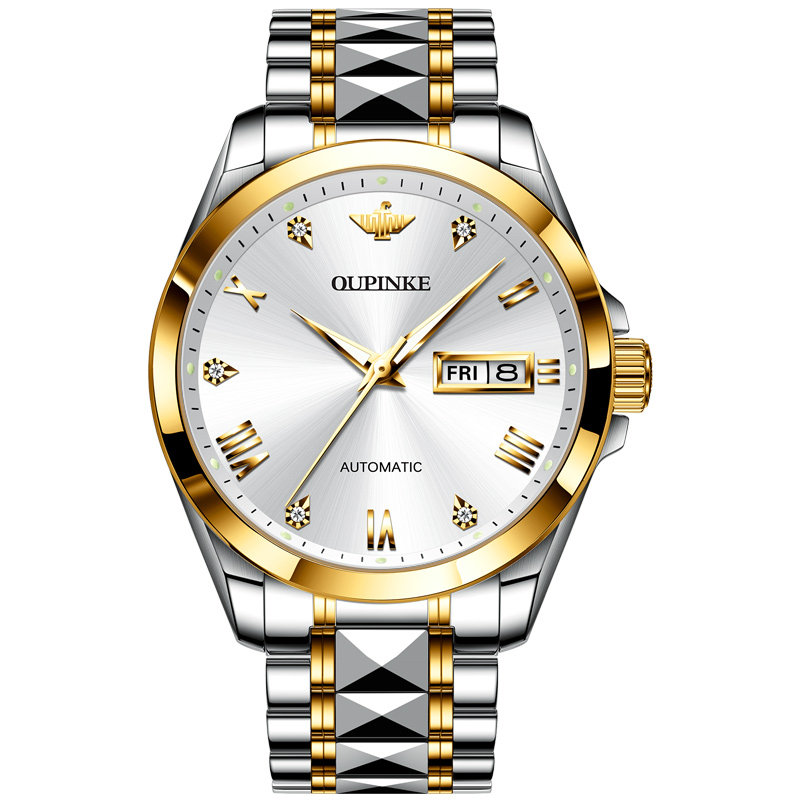 正品瑞士欧品客进口名牌男士机械表 欧品客隆坤国产腕表