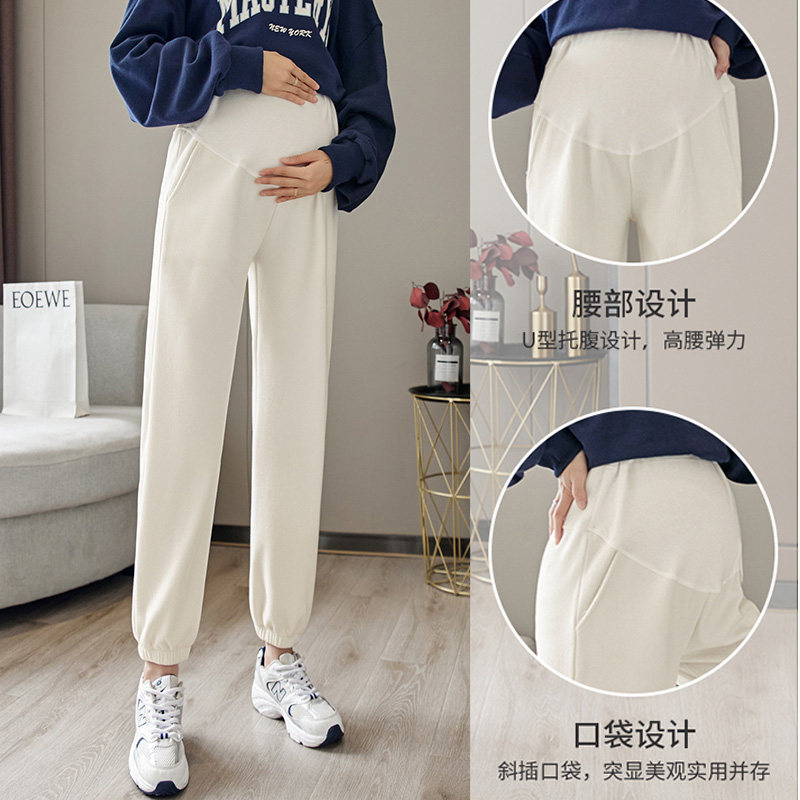 春秋季外穿潮妈纯棉秋冬装孕妇裤子 恋诗哲孕妇打底裤