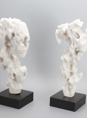 新中式风砂岩太湖客厅玄关石头