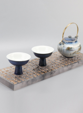 陶瓷新中式茶室茶具摆件