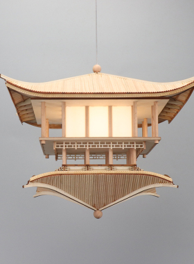 木新中式酒店书房吊饰装饰灯