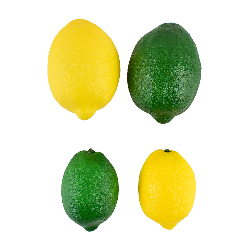 仿真柠檬模型静物摄影黄柠檬青柠檬片水果食品拍摄装饰道具摆件 - 图3