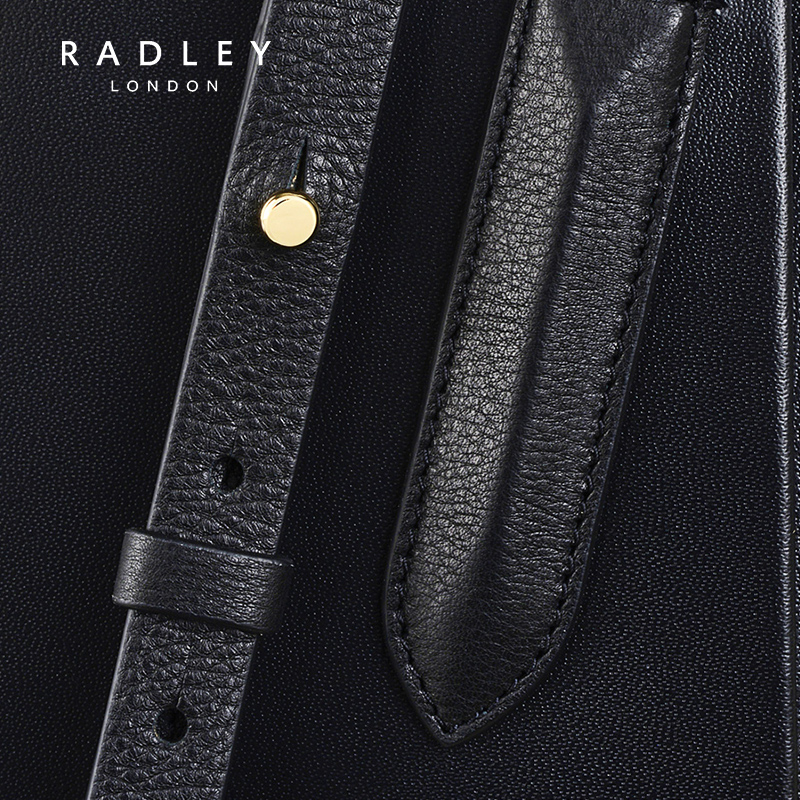 Radley英国奢品棕色牛皮成熟通勤OL风手提单肩包LIVERPOOL STREET - 图3