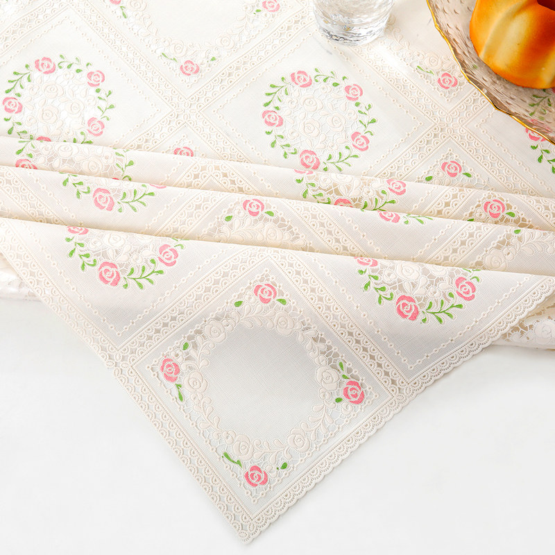 防水防油桌布免洗防烫pvc塑料餐桌垫家用茶几蕾丝台布长方形盖布,淘宝优惠券,粉丝福利购,淘宝优惠卷