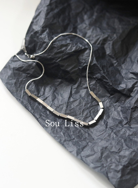 钛钢项链女夏季ins嘻哈简约锁骨