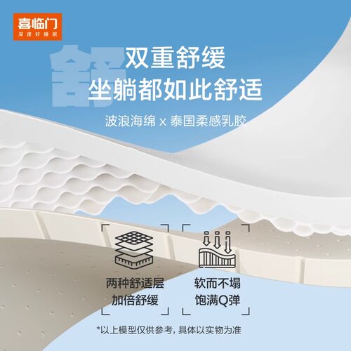 【云朗pro】喜临门席梦思舒脊黄麻乳胶独袋弹簧床垫政府补贴15% - 图1