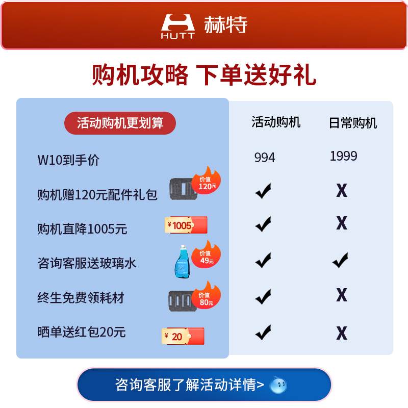 【补贴15%】赫特W10智能变频喷水擦窗机器人全自动高层擦玻璃神器